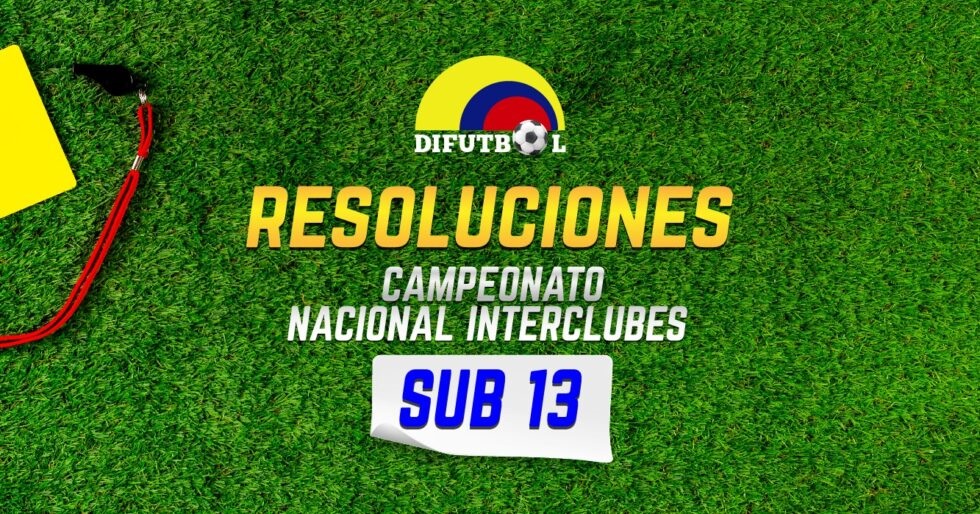 RESOLUCIÓN No. 029 de 2026 (20 de mayo de 2026) SUB13 – INTERCLUBES